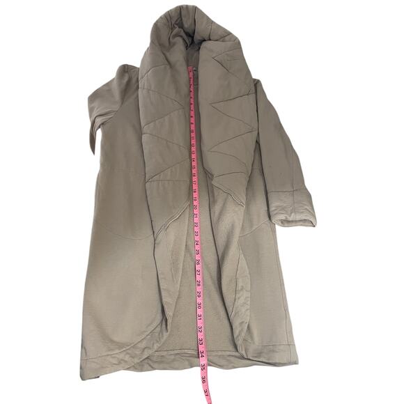 Young Fabulous & Broke Sandrine Quilted Shawl Collar Coat Beige Size M/L Chic - Picture 8 of 11